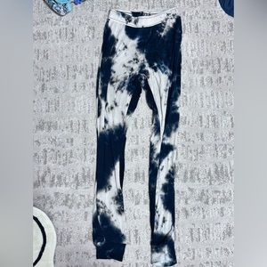 Kids black and white pants